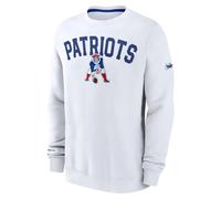 New England Patriots NFL Nike Club Fleece Crew Sweatshirt Weiß 2XL Weiß