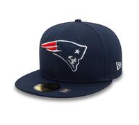 New England Patriots NFL Official Team Colours New Era 59FIFTY Fitted Cap Navy - 6 7/8