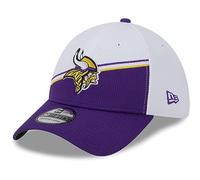 New Era - NFL Minnesota Vikings 2023 Sideline 39Thirty Stretch Cap Farbe Lila-Weiß, Größe S-M
