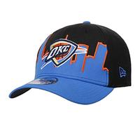 New Era 39Thirty NBA Tip Off Thunder Cap Basecap Baseballcap Fullcap Curved Brim Oklahoma City Damen/Herren - Hinten geschlossen, mit Schirm Herbst Sommer Frühjahr Winter Frühling-Sommer