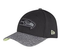 New Era 39THIRTY NFL Grey Collection Seattle Seahawks Cap, black, M - L