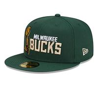 New Era 59Fifty Bucks Champs 2021 Cap Basecap Baseballcap Flat Brim Fitted Damen/Herren - Hinten geschlossen, mit Schirm Frühling-Sommer Herbst-Winter Frühjahr Sommer Herbst Winter - 7 3/8 (58,7 cm)
