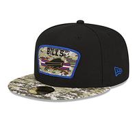New Era 59Fifty Buffalo Bills Cap Basecap Baseballcap Flat Brim Fitted NFL-Cap Herren - Hinten geschlossen, mit Schirm Herbst Sommer Frühjahr Winter Frühling-Sommer Herbst-Winter - 7 1/8 (56,8 cm)