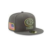 New Era 59Fifty Cap - Salute to Service Green Bay Packers Oliv, Gr. 7 1/8 - (56,8cm)