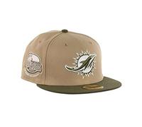 New Era 59Fifty Cap - SIDEPATCH Miami Dolphins Camel - 7 3/8