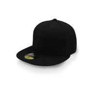 New Era 59Fifty Hat MLB Basic Anaheim Angels Schwarze, taillierte Baseballkappe (7 3/8)