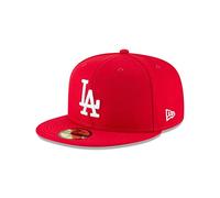 New Era 59Fifty MLB Basic Los Angeles Dodgers Scarlet Red Fitted Headwear Cap