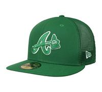 New Era 59Fifty MLB22 ST Pats Braves Cap Fitted Truckercap Meshcap Trucker Flat Brim Atlanta Damen/Herren - Hinten geschlossen, mit Schirm Frühling-Sommer Sommer - 7 3/8 (58,7 cm) grün
