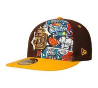 New Era 59Fifty Padres Comic Cap Basecap Baseballcap MLB San Diego Damen/Herren - Hinten geschlossen, mit Schirm Frühling-Sommer Herbst-Winter Frühjahr Sommer Herbst Winter - 7 1/4 (57,7 cm)