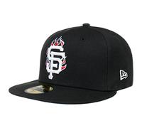 New Era 59Fifty Team Fire Giants Cap Basecap Baseballcap Flat Brim Fitted MLB San Francisco Herren - Hinten geschlossen, mit Schirm Winter Herbst Frühjahr Sommer Frühling-Sommer Herbst-Winter - 7