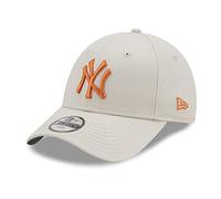 New Era 60137476_Tod York Yankees League Essential Stone Grey Orange 9Forty Strapback Cap Toddler Kleinkind, grau, Einheitsgröße
