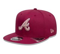 Atlanta Braves World Series Patch 9FIFTY Original Fit MLB Cap Dunkelrot - M/L