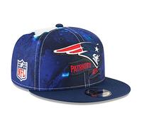 New Era 9Fifty Patriots AFC Cap Basecap Baseballcap Snapback Flat Brim England NFL Damen/Herren - Snapback, mit Schirm Herbst-Winter Winter - One Size dunkelblau