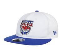 New Era 9Fifty Retro Crown Nets Cap Snapback Flat Brim Basecap Baseballcap NBA Brooklyn Herren - Snapback, mit Schirm Frühling-Sommer Herbst-Winter Frühjahr Sommer Herbst Winter - One Size weiß