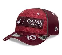 New Era Alpine F1 Racing x Qatar Pierre Gasly Dark Red 9FIFTY Snapback Cap Zweifarbig Curved Visier, dunkelrot, M/L