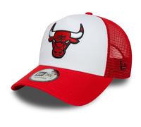 New Era NBA Side Patch Trucker Adjustable Cap Chicago Bulls Weiß Rot, Size:OneSize
