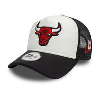 NEW ERA 9Forty A-Frame Flower Chicago Bulls Patch Cap - White/Black