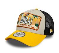 NEW ERA 9Forty A-Frame Licence Plate Dubai Patch Cap - Yellow/Beige/Black