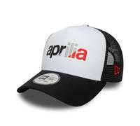 New Era 9FORTY A-Frame Trucker Cap Adjustable Aprilia Wordmark Schwarz, Einheitsgröße