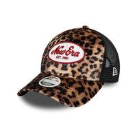 NEW ERA Damen MLB Leopard 9FORTY A-Frame Trucker Cap braun STK
