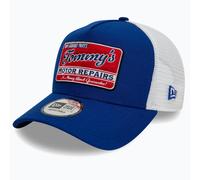 NEW ERA 9FORTY A-Frame Trucker Cap Vintage Patch - Blue/White