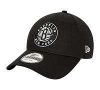 New Era 9FORTY Brooklyn Nets Baseball Cap - NBA Infill - Schwarz-Grau - Einheitsgröße