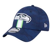 New Era Seattle Seahawks NFL 2024 Sideline Blau Verstellbare 9Forty Stretch Snapback Cap - One-Size