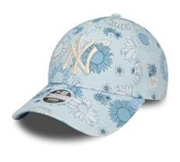 New Era 9Forty Damen Cap - FLORAL New York Yankees Sky