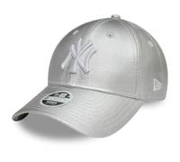 New Era 9Forty Damen Cap - METALLIC Denim NY Yankees Silber