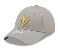 New Era 9Forty Damen Cap - METALLIC New York Yankees grau