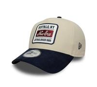New Era 9FORTY E-Frame Patch Cap Buffalo Suede Cream/Navy