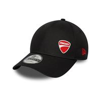 New Era 9Forty Flawless Ducati Motorlogo Baseballkappe für Erwachsene, Schwarz