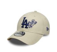 New Era 9Forty Food Icon MLB Los Angeles Dodgers Baseballkappe für Erwachsene, Hellbeige