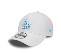 New Era 9Forty LA Dodgers Team Outline Cap Basecap Baseballcap Curved Brim MLB Los Angeles (One Size - weiß)