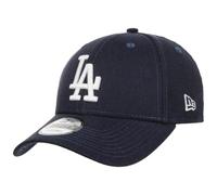 New Era 9Forty Linen LA Dodgers Cap Basecap Baseballcap MLB Curved Brim Los Angeles Damen/Herren/Strapback - Metallschnalle, mit Schirm, Snapback, Schirm Frühling-Sommer Sommer - One Size dunkelblau
