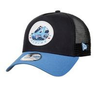 New Era 9Forty LM Patch EF Trucker Cap Basecap Baseballcap Truckercap Meshcap Damen/Herren - Snapback, mit Schirm, Schirm Sommer Frühling-Sommer - One Size blau