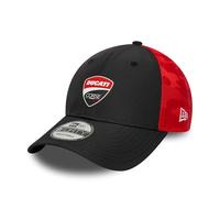 New Era 9Forty Logo Ducati Motorlogo Baseballmütze für Erwachsene, Schwarz