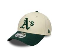 New Era 9Forty MLB Oakland Athletics Baseballkappe für Erwachsene, Hellbeige