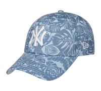 New Era 9Forty MLB Summer AOP Yankees Cap Basecap Baseballcap Damen - Metallschnalle, mit Schirm Sommer Frühling-Sommer - One Size hellblau