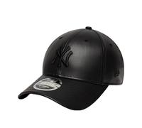 New Era 9Forty PU MC Yankees Cap Basecap Baseballcap MLB Curved Brim NY York Damen/Herren - Snapback, mit Schirm Frühling-Sommer Herbst-Winter Frühjahr Sommer Herbst Winter - One Size schwarz