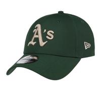 New Era 9Forty Repreve Athletics Cap Basecap Baseballcap MLB Curved Brim Oakland Damen/Herren - Metallschnalle, mit Schirm Winter Herbst Frühjahr Sommer Frühling-Sommer Herbst-Winter - One Size grün