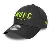 New Era 9Forty Seasonal Manchester United Football Club Baseballkappe für Erwachsene, Dunkelgrau