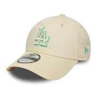 New Era Team Outline 9FORTY Los Angeles Dodgers Kappe cremeweiß/grün