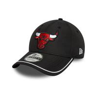 New Era Piping 9FORTY Kappe Chicago Bulls schwarz rein rot weiß