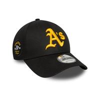 New Era MLB Side Patch 9FORTY Kappe athletics schwarz rein gelb