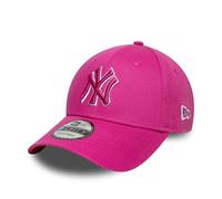 New Era 9Forty Team Outline Yankees Cap Basecap Baseballcap Baumwollcap Curved Brim NY York Damen - Metallschnalle, mit Schirm Frühling-Sommer Sommer