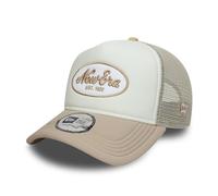 New Era 9Forty Trucker Baseballkappe für Erwachsene, oval, Schaumstoff, Weiß