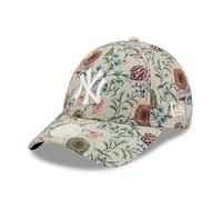 New Era 9FORTY Women Cap All Over Print Floral MLB New York Yankees beige/White