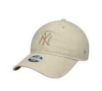 New Era Basecap 9Twenty New York Yankees Leinen Damen Beige OSFM