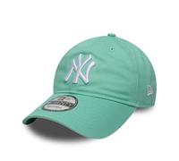 New Era 9Twenty NY Yankees League ESS Cap Basecap Baseballcap Curved Brim Baumwollcap York Damen/Herren - Metallschnalle, mit Schirm Frühling-Sommer